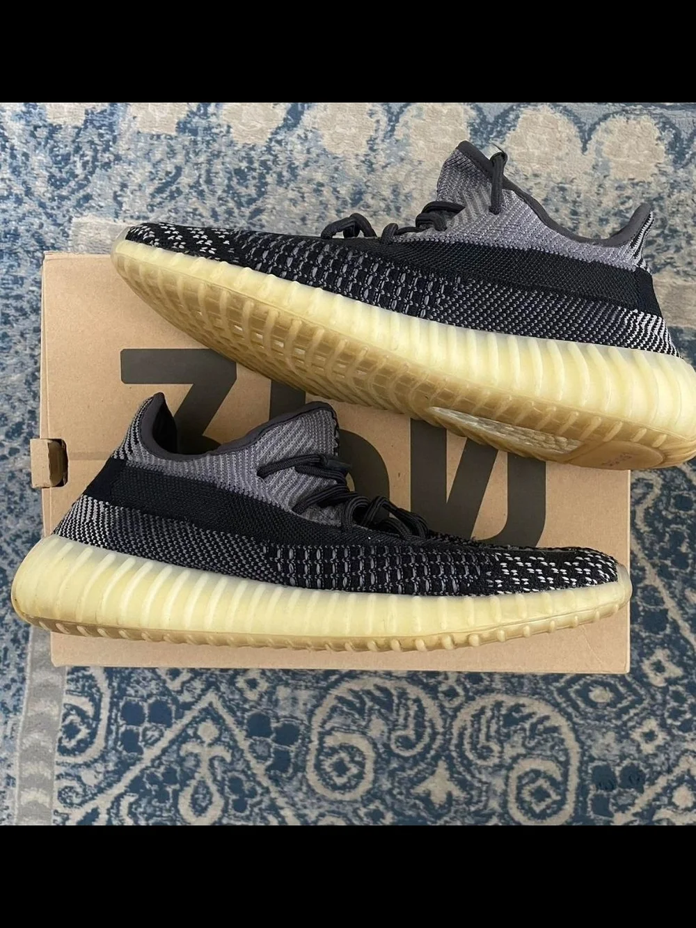 Yeezy Boost 350 V2 Black & Grey with Gum Sole